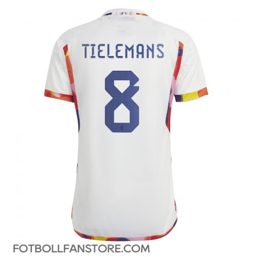 Belgien Youri Tielemans #8 Borta matchtröja VM 2022 Kortärmad Billigt